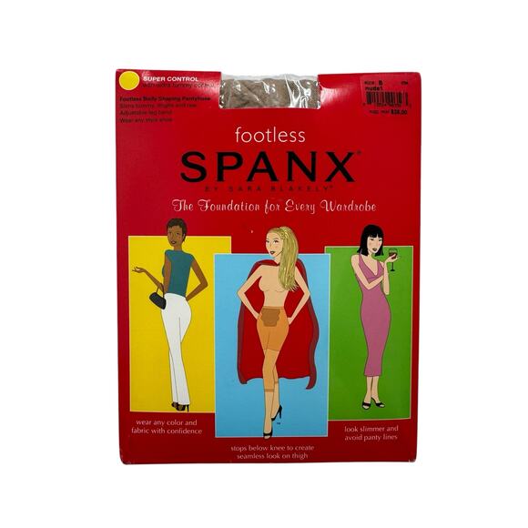 SPANX *NEW* Footless Body Shaping Pantyhose in Nude 1 Size B Super Control - Picture 1 of 3